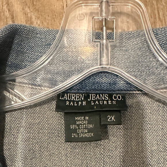Lauren Jeans Co. Ralph Lauren denim jacket in size 2X - Picture 5 of 11